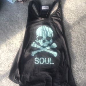 Soul cycle medium skull workout tank